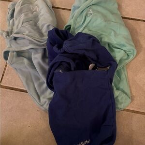 SwaddleMe Cozy Blanket Trio - Light Blue, Aqua, and Navy